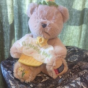 Boyds Bears Tan Plush with Yellow Accents